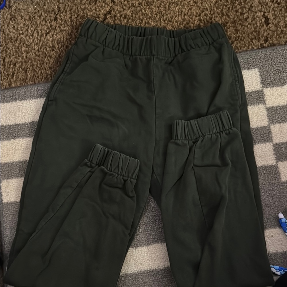 Dark Green Track Pants